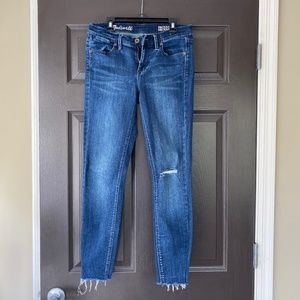 Madewell Skinny Skinny Jeans Raw Hem 27X32